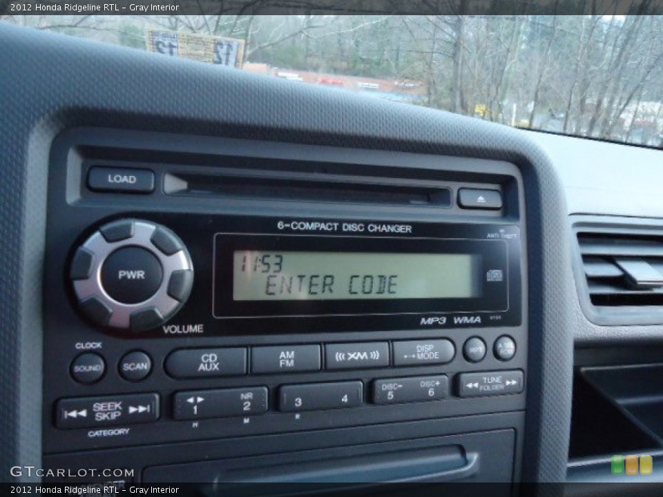 Gray Interior Controls for the 2012 Honda Ridgeline RTL #59354428