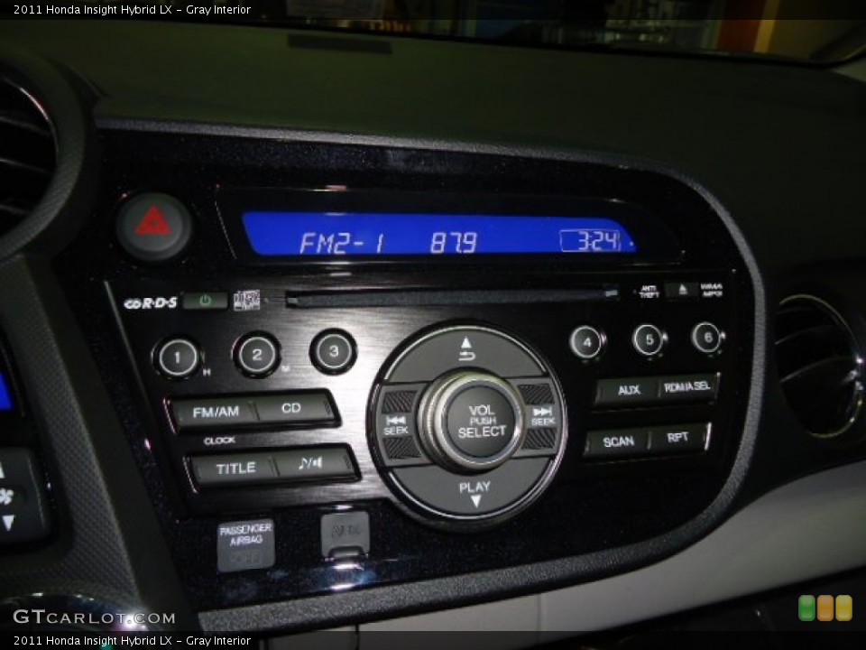 Gray Interior Controls for the 2011 Honda Insight Hybrid LX #59354911