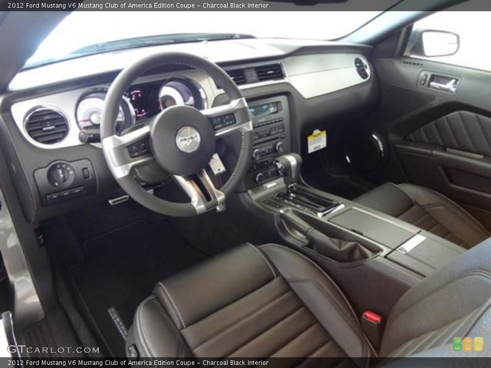Charcoal Black Interior Prime Interior for the 2012 Ford Mustang V6 Mustang Club of America Edition Coupe #59356279