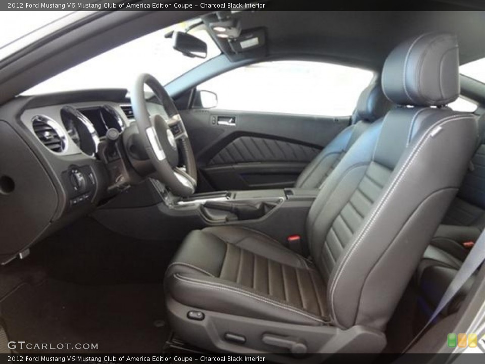 Charcoal Black Interior Photo for the 2012 Ford Mustang V6 Mustang Club of America Edition Coupe #59356285
