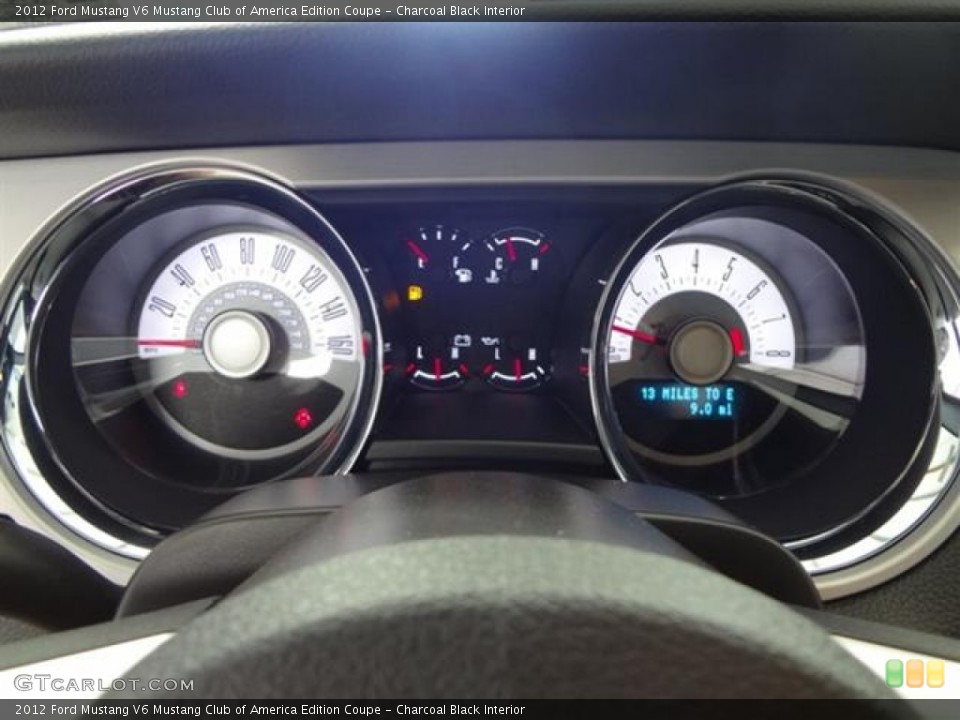 Charcoal Black Interior Gauges for the 2012 Ford Mustang V6 Mustang Club of America Edition Coupe #59356315