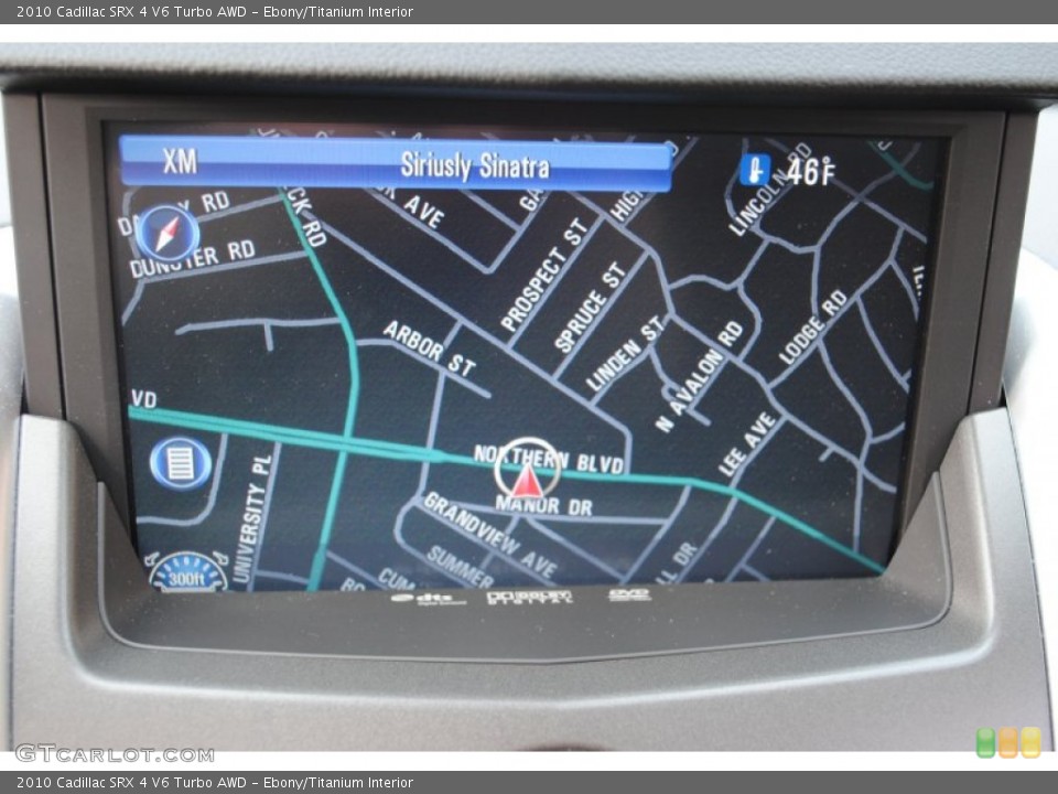 Ebony/Titanium Interior Navigation for the 2010 Cadillac SRX 4 V6 Turbo AWD #59356510