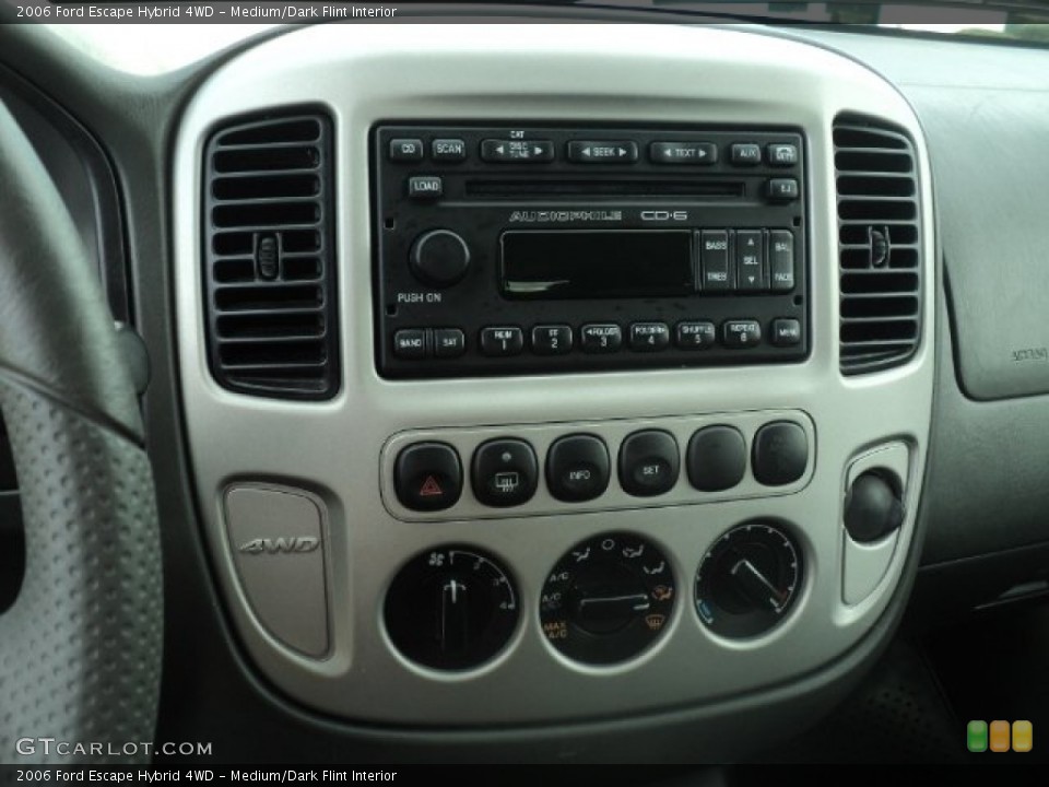 Medium/Dark Flint Interior Controls for the 2006 Ford Escape Hybrid 4WD #59357059