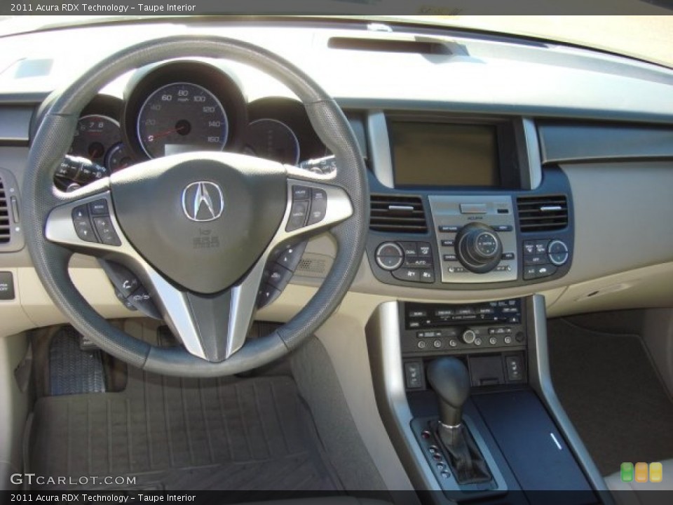 Taupe Interior Dashboard for the 2011 Acura RDX Technology #59358781