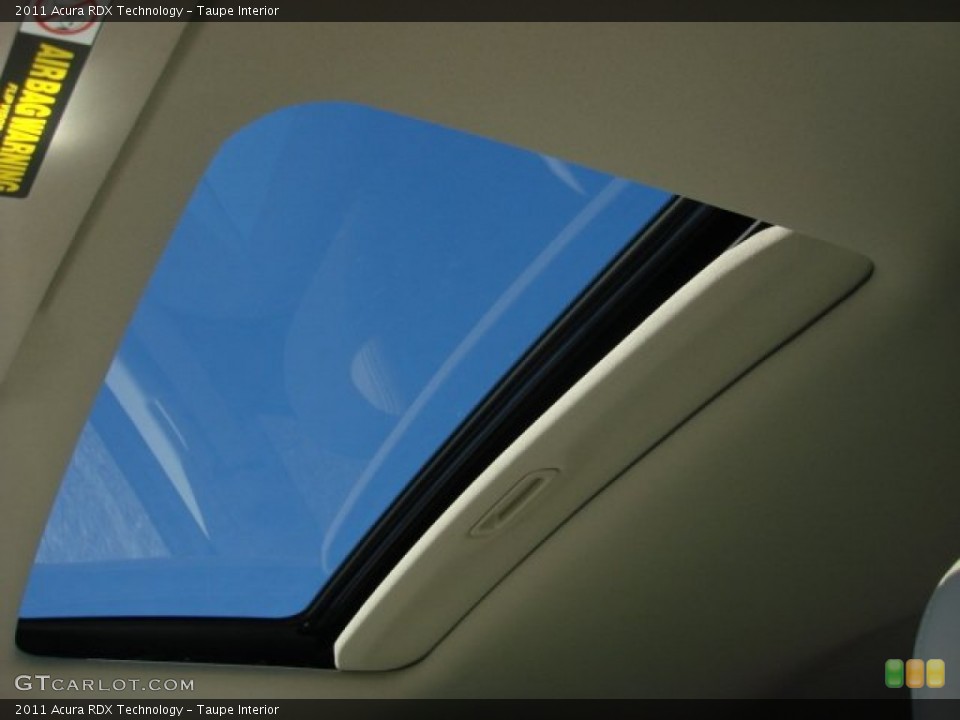 Taupe Interior Sunroof for the 2011 Acura RDX Technology #59358784