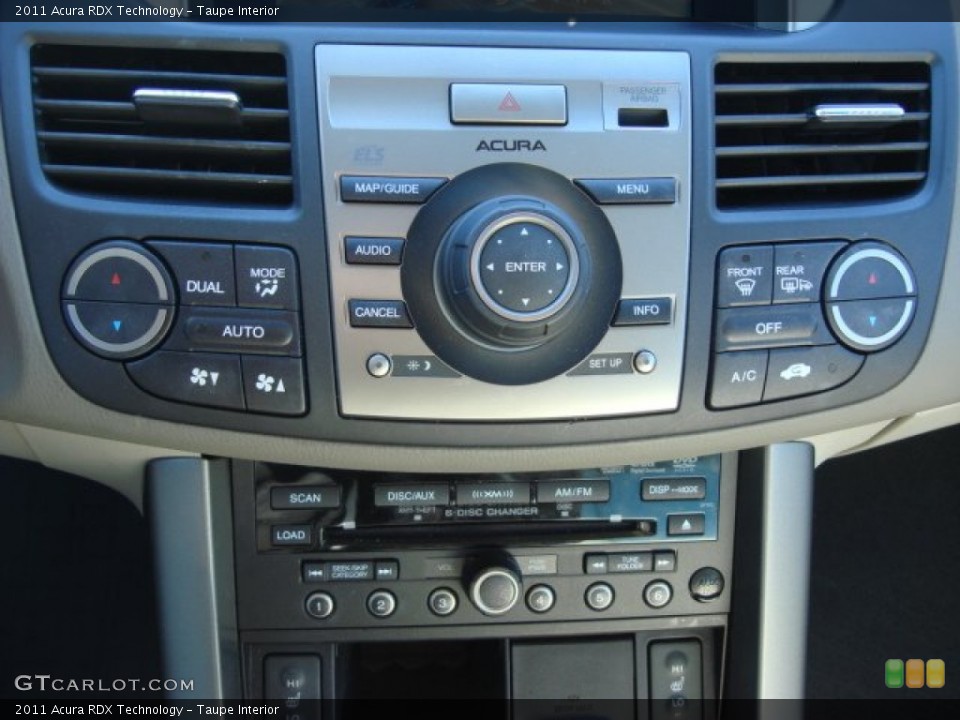 Taupe Interior Controls for the 2011 Acura RDX Technology #59358805