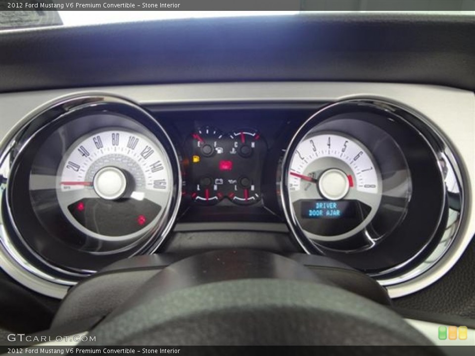 Stone Interior Gauges for the 2012 Ford Mustang V6 Premium Convertible #59360856