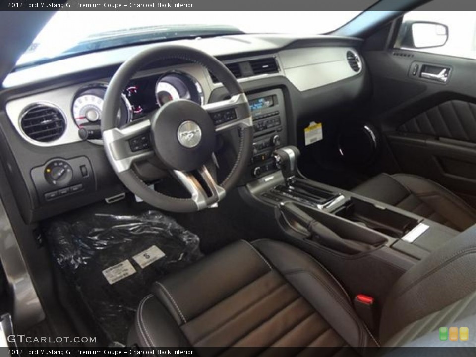 Charcoal Black Interior Prime Interior for the 2012 Ford Mustang GT Premium Coupe #59361174