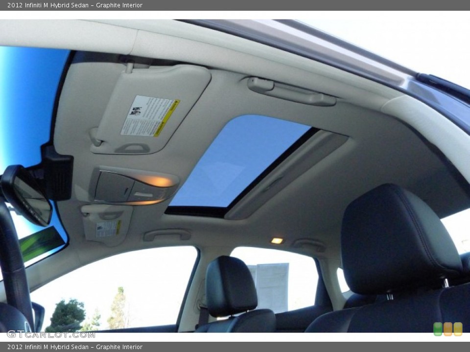 Graphite Interior Sunroof for the 2012 Infiniti M Hybrid Sedan #59361989