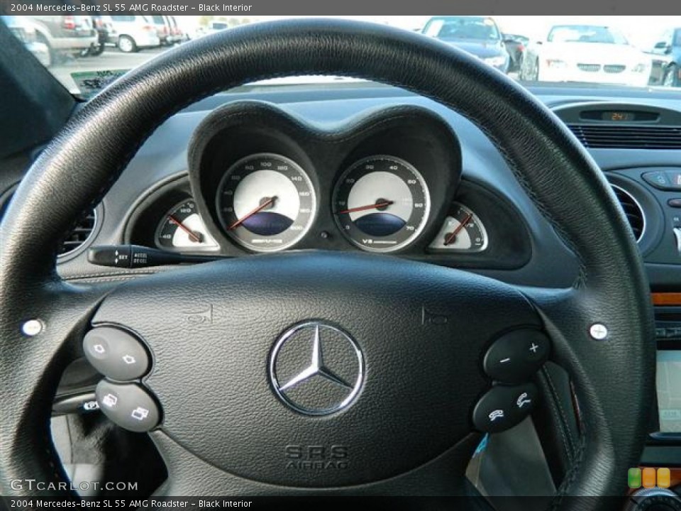 Black Interior Steering Wheel for the 2004 Mercedes-Benz SL 55 AMG Roadster #59362554