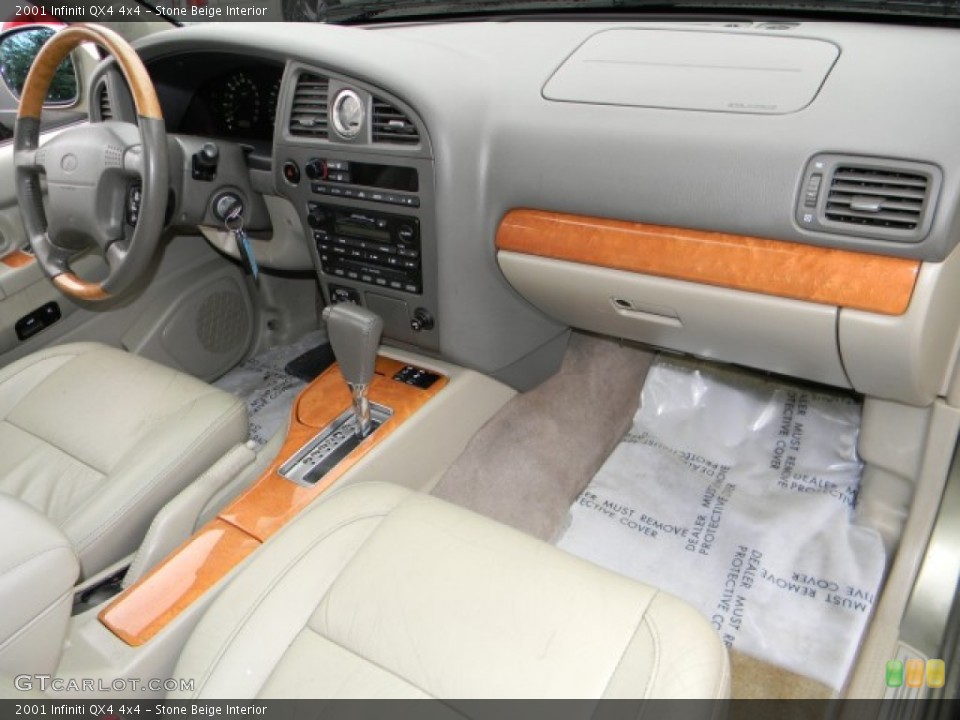 Stone Beige Interior Dashboard for the 2001 Infiniti QX4 4x4 #59364063