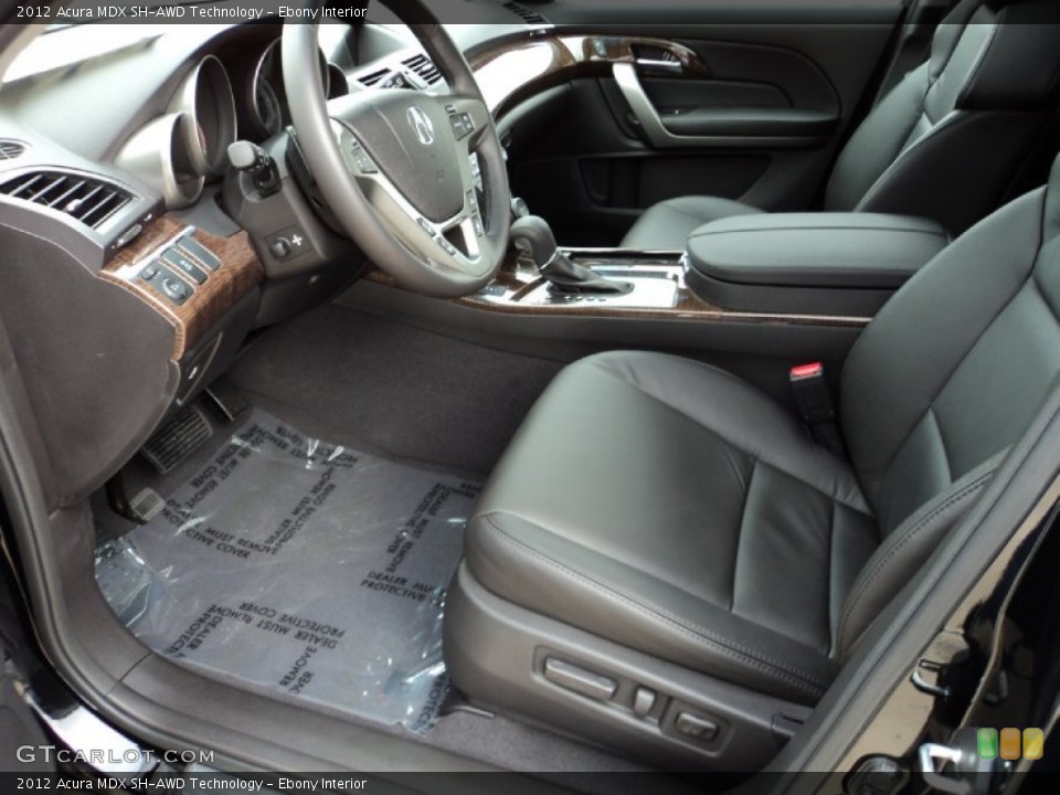 Ebony Interior Photo for the 2012 Acura MDX SH-AWD Technology #59365065