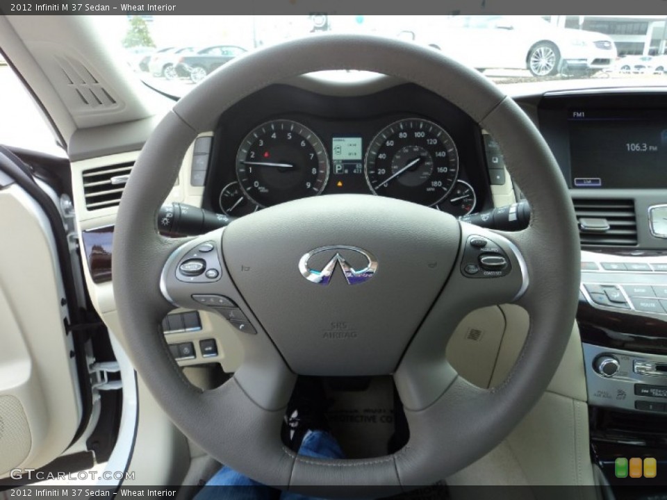 Wheat Interior Steering Wheel for the 2012 Infiniti M 37 Sedan #59365299
