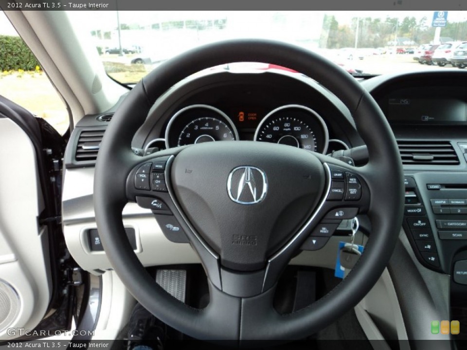 Taupe Interior Steering Wheel for the 2012 Acura TL 3.5 #59365542