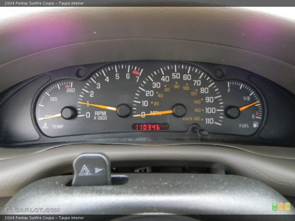 Taupe Interior Gauges for the 2004 Pontiac Sunfire Coupe #59368170