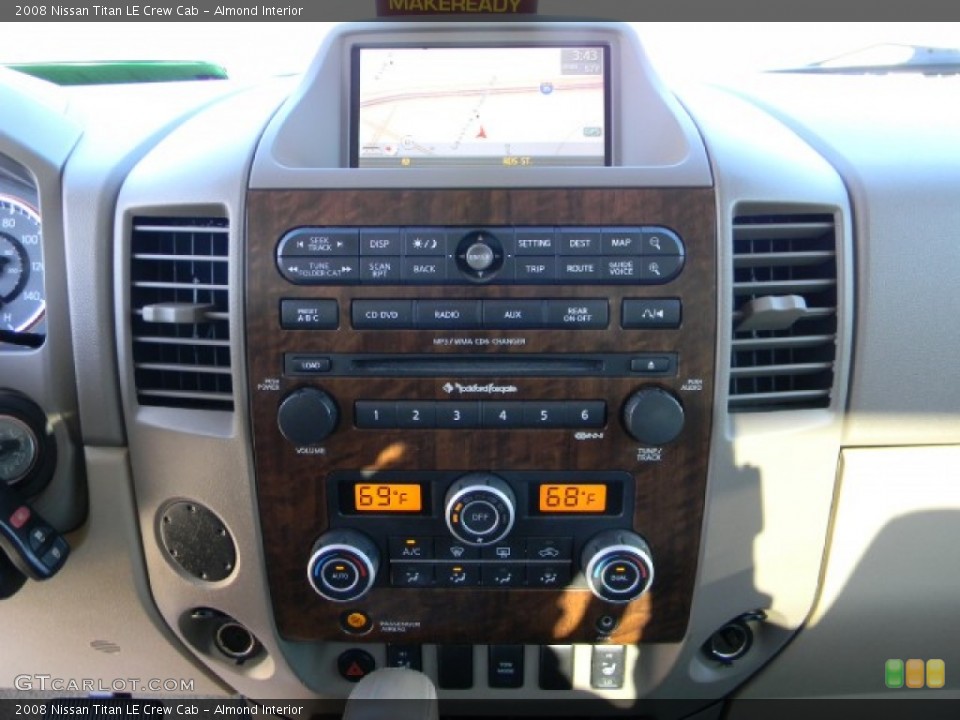 Almond Interior Controls for the 2008 Nissan Titan LE Crew Cab #59371067