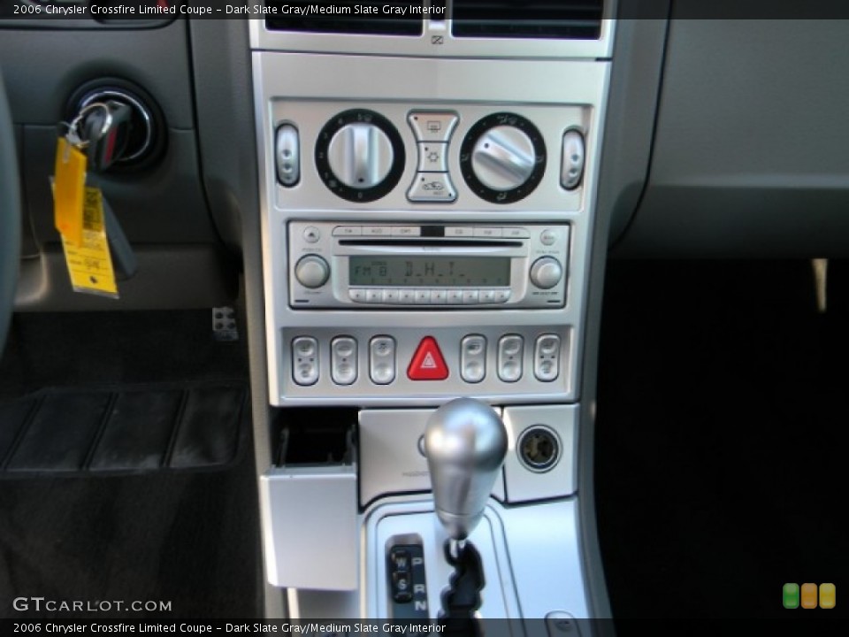 Dark Slate Gray/Medium Slate Gray Interior Controls for the 2006 Chrysler Crossfire Limited Coupe #59372019