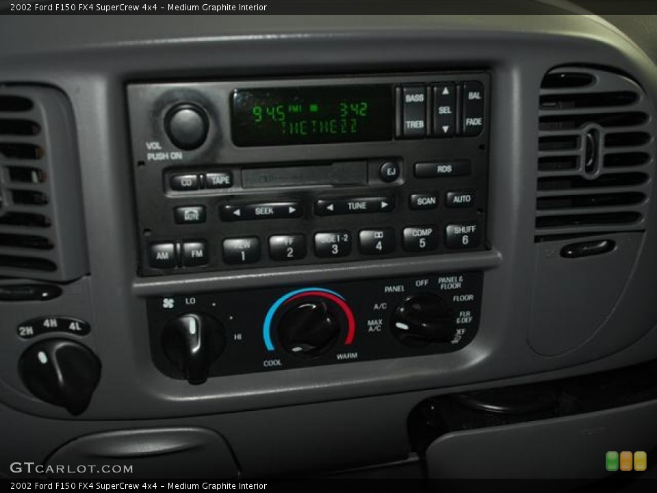 Medium Graphite Interior Audio System for the 2002 Ford F150 FX4 SuperCrew 4x4 #59372441