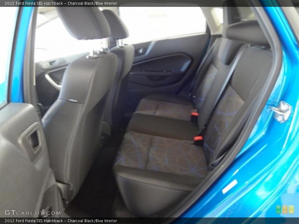 Charcoal Black/Blue Interior Photo for the 2012 Ford Fiesta SES Hatchback #59372652