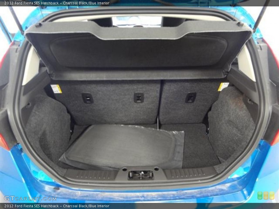 Charcoal Black/Blue Interior Trunk for the 2012 Ford Fiesta SES Hatchback #59372658