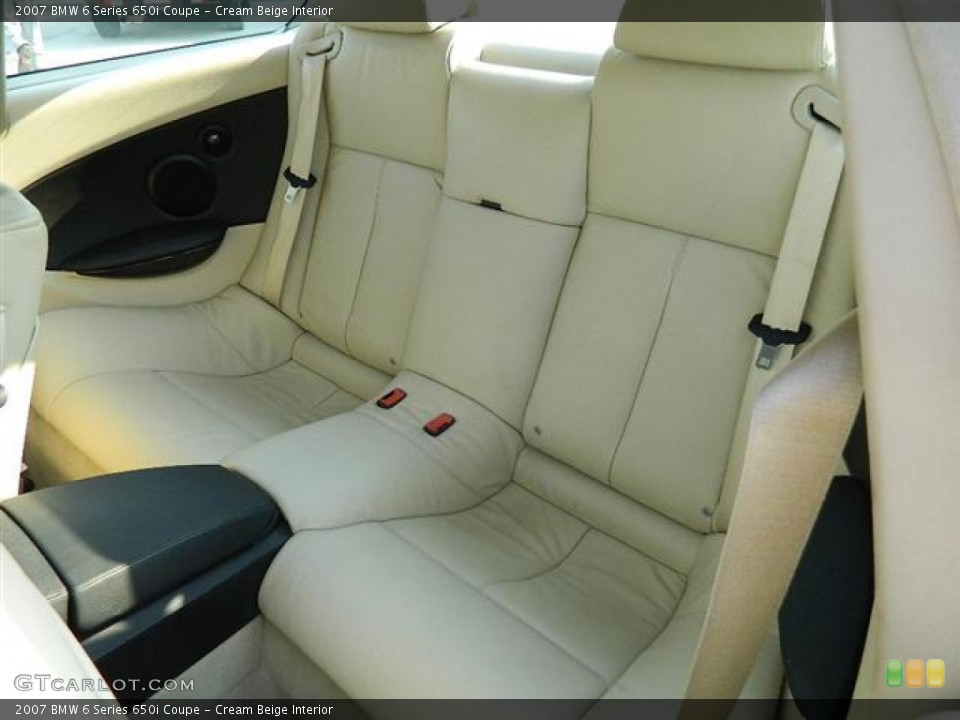 Cream Beige Interior Photo for the 2007 BMW 6 Series 650i Coupe #59374314