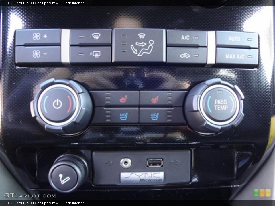 Black Interior Controls for the 2012 Ford F150 FX2 SuperCrew #59374659