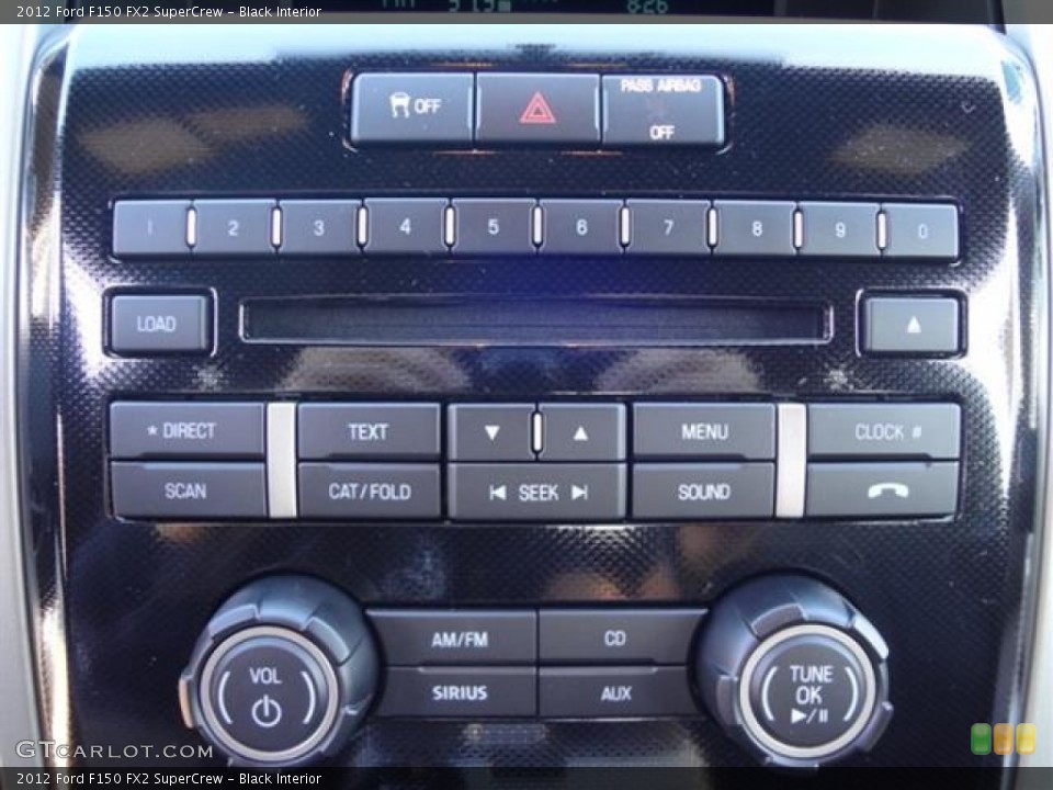 Black Interior Controls for the 2012 Ford F150 FX2 SuperCrew #59374662