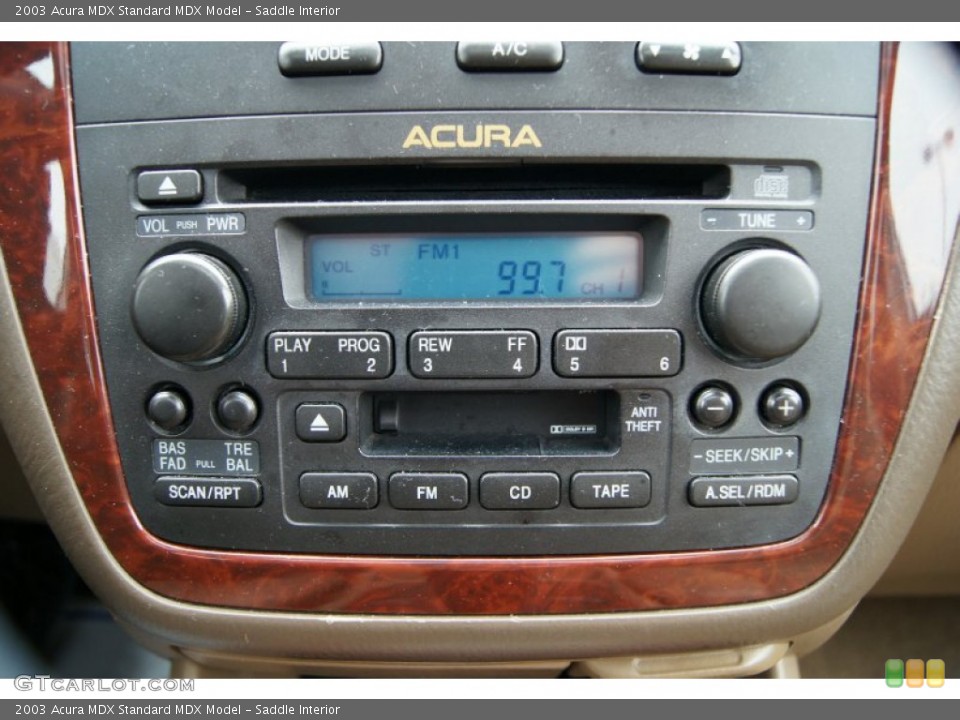 Saddle Interior Audio System for the 2003 Acura MDX  #59376824