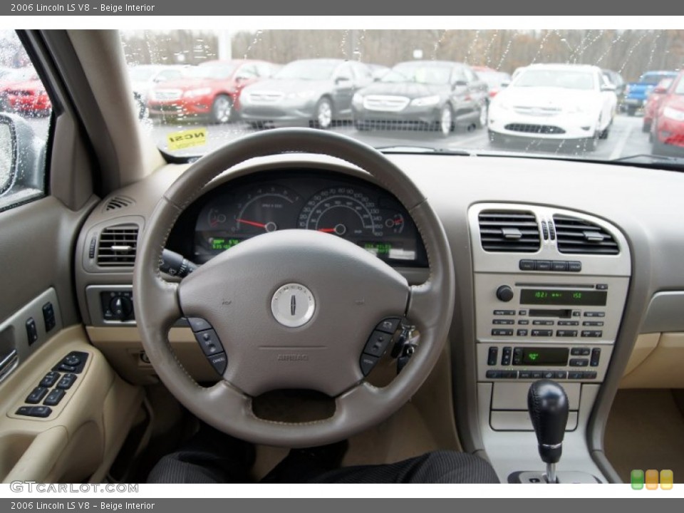 Beige Interior Steering Wheel for the 2006 Lincoln LS V8 #59377142