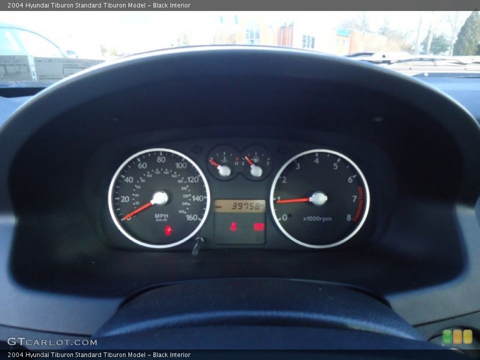 Black Interior Gauges for the 2004 Hyundai Tiburon  #59377808