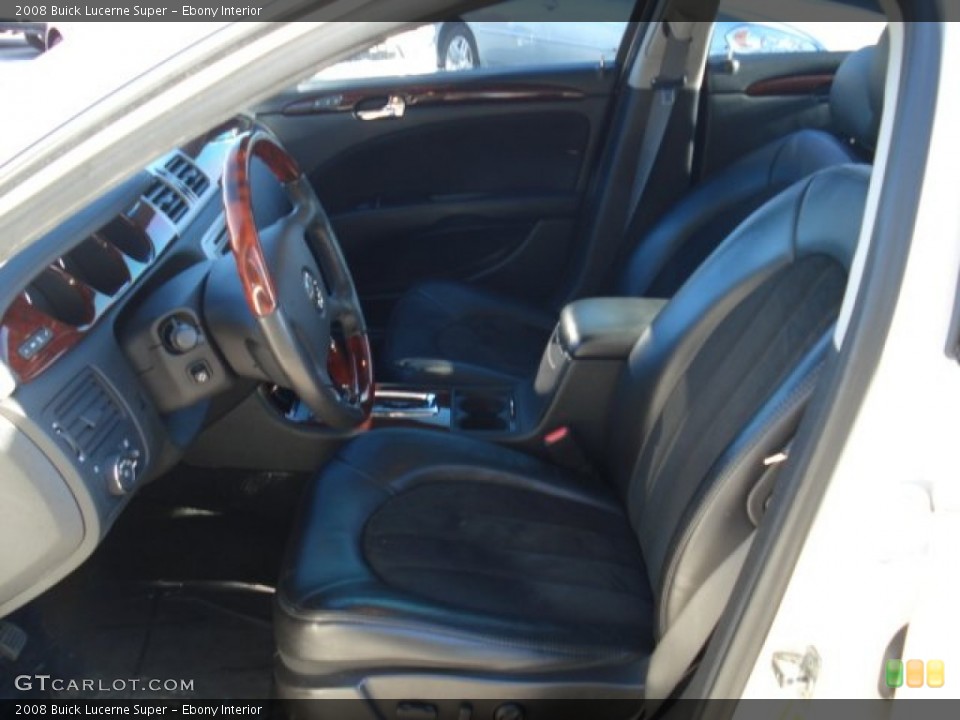 Ebony Interior Photo for the 2008 Buick Lucerne Super #59378051