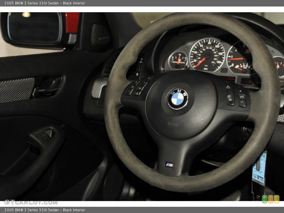 Black Interior Steering Wheel for the 2005 BMW 3 Series 330i Sedan #59379881