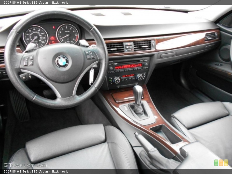 Black Interior Prime Interior for the 2007 BMW 3 Series 335i Sedan #59380307