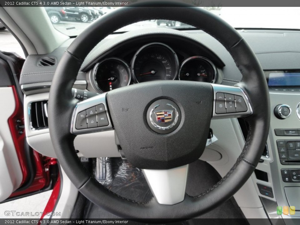 Light Titanium/Ebony Interior Steering Wheel for the 2012 Cadillac CTS 4 3.0 AWD Sedan #59380916
