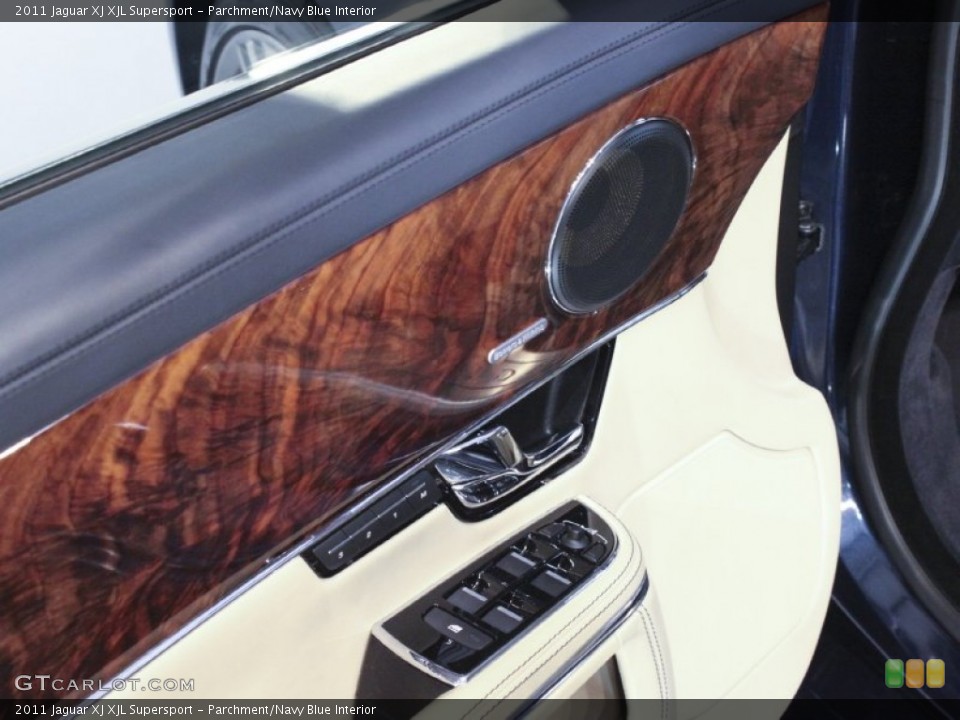 Parchment/Navy Blue Interior Controls for the 2011 Jaguar XJ XJL Supersport #59381492