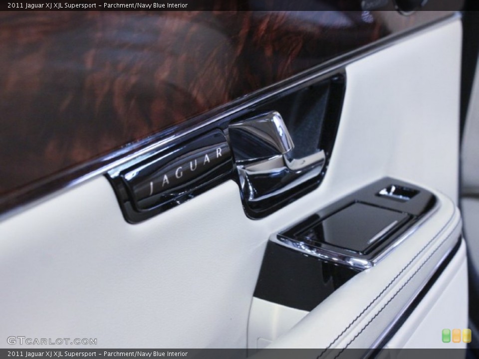 Parchment/Navy Blue Interior Controls for the 2011 Jaguar XJ XJL Supersport #59381536
