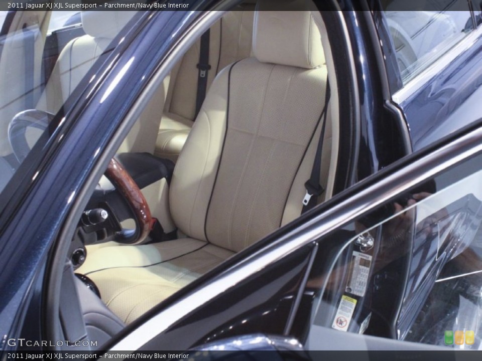Parchment/Navy Blue Interior Photo for the 2011 Jaguar XJ XJL Supersport #59381645