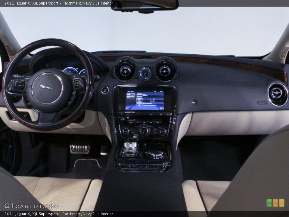 Parchment/Navy Blue Interior Dashboard for the 2011 Jaguar XJ XJL Supersport #59381783