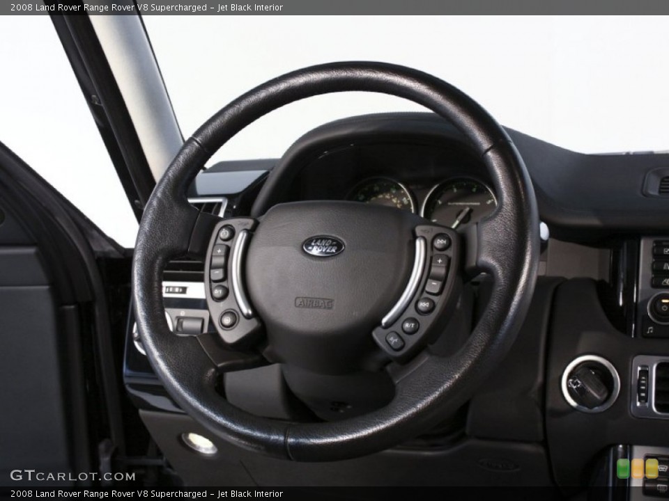 Jet Black Interior Steering Wheel for the 2008 Land Rover Range Rover V8 Supercharged #59383642
