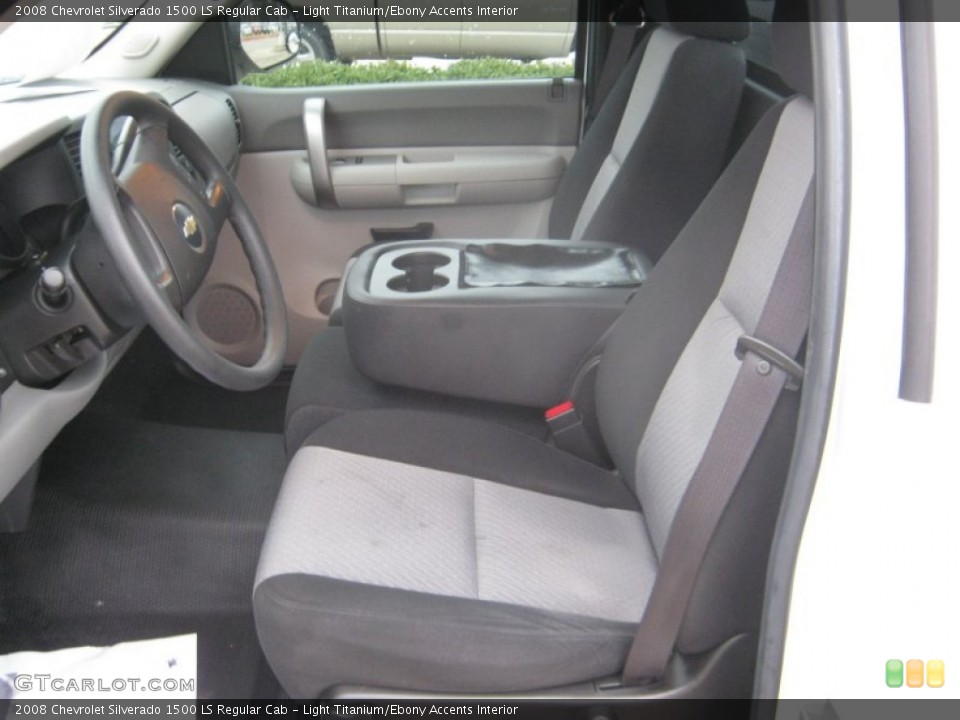Light Titanium/Ebony Accents Interior Photo for the 2008 Chevrolet Silverado 1500 LS Regular Cab #59385521
