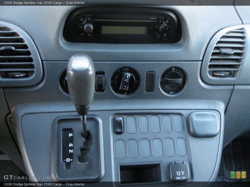 Gray Interior Controls for the 2006 Dodge Sprinter Van 2500 Cargo #59388181