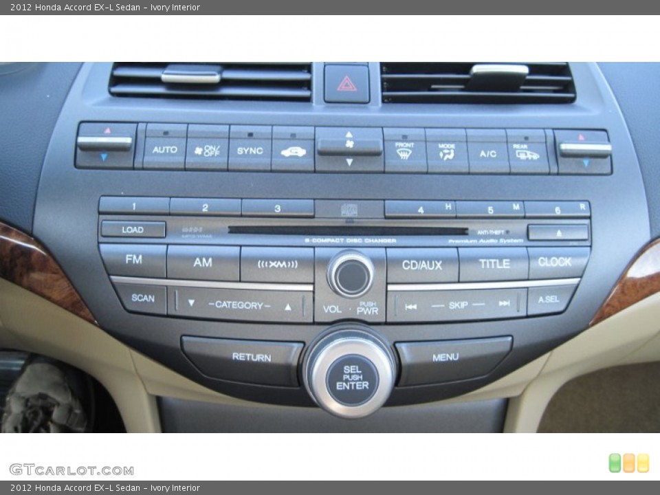 Ivory Interior Controls for the 2012 Honda Accord EX-L Sedan #59388937