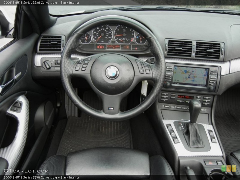 Black Interior Steering Wheel for the 2006 BMW 3 Series 330i Convertible #59389587