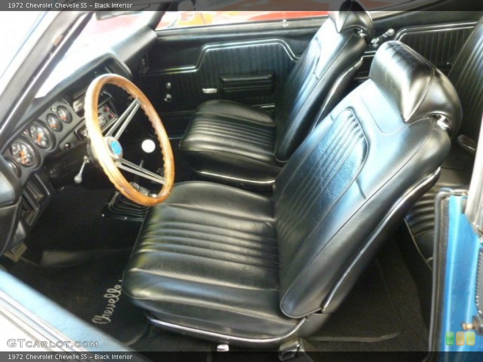 Black Interior Photo for the 1972 Chevrolet Chevelle SS #59390055