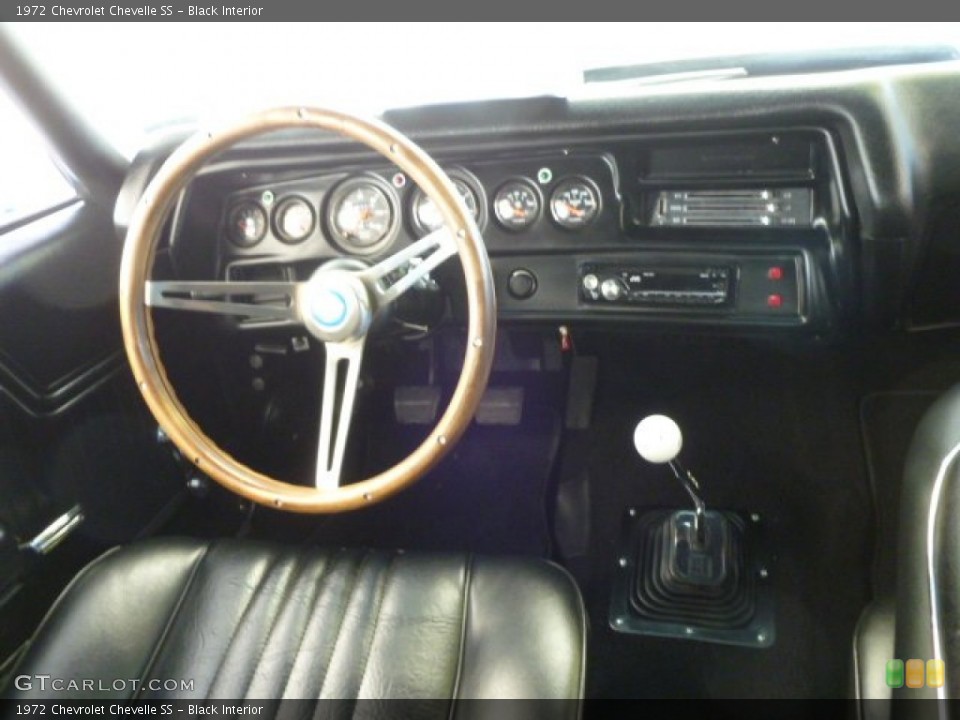 Black Interior Dashboard for the 1972 Chevrolet Chevelle SS #59390100