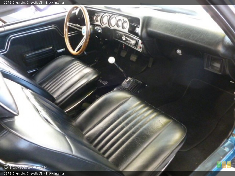 Black Interior Photo for the 1972 Chevrolet Chevelle SS #59390114