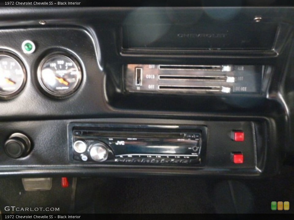 Black Interior Controls for the 1972 Chevrolet Chevelle SS #59390204