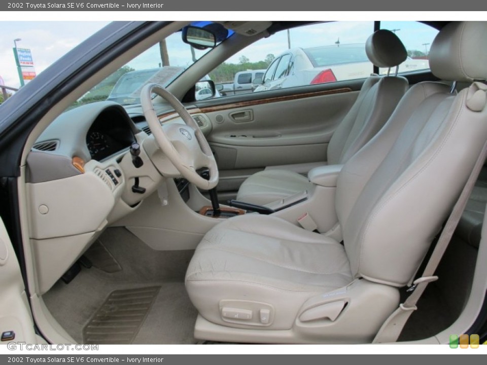 Ivory Interior Photo for the 2002 Toyota Solara SE V6 Convertible #59390291