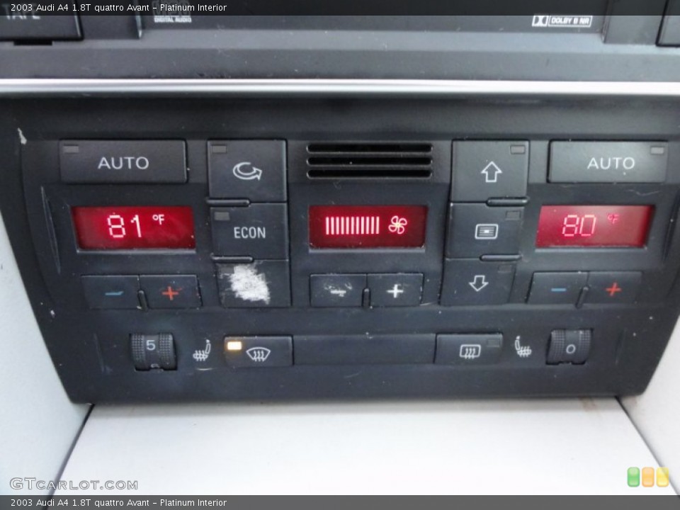 Platinum Interior Controls for the 2003 Audi A4 1.8T quattro Avant #59391119