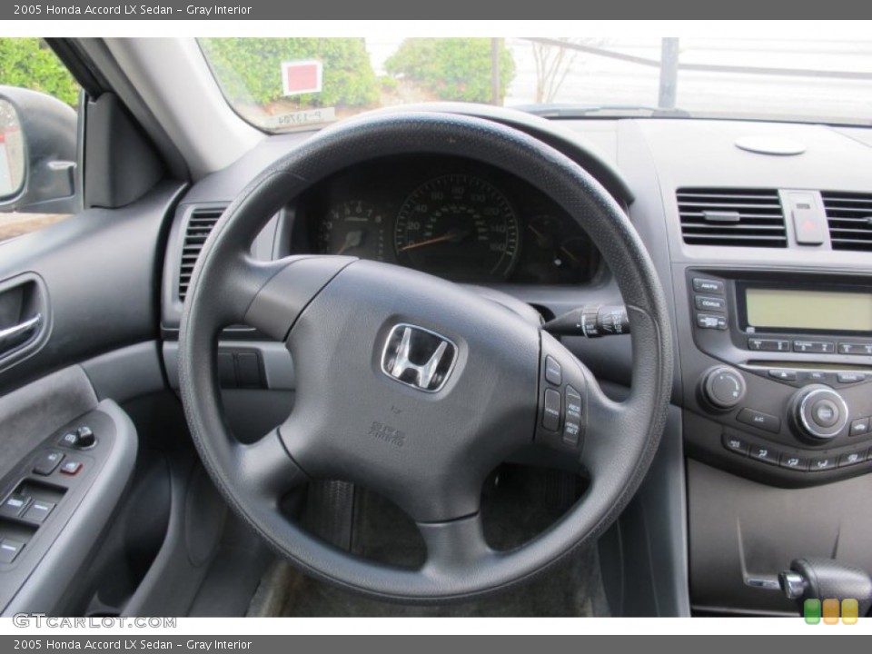 Gray Interior Steering Wheel for the 2005 Honda Accord LX Sedan #59391236